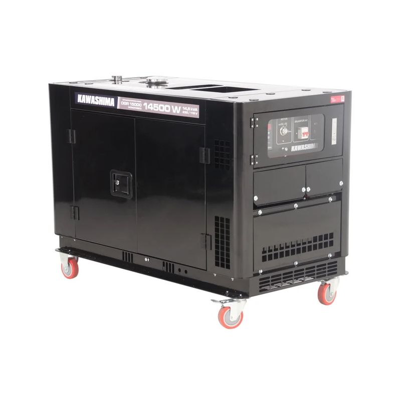 Gerador-energia-a-Diesel-Kawashima-DGR-15000-SS-13-5KVA-Monofasico-115V-230V-Cabinado