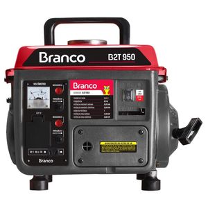 Gerador à Gasolina Branco B2T950T Partida Manual 0,95 kVA 63CC 220V
