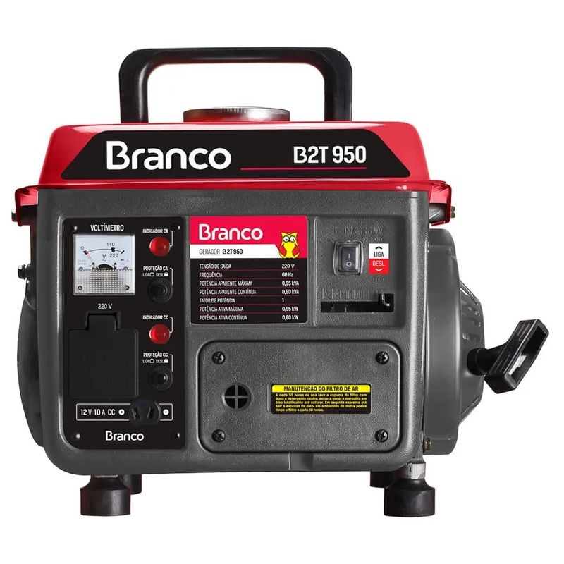 Gerador-a-Gasolina-Branco-B2T950T-Partida-Manual-0-95-kVA-63CC-220V