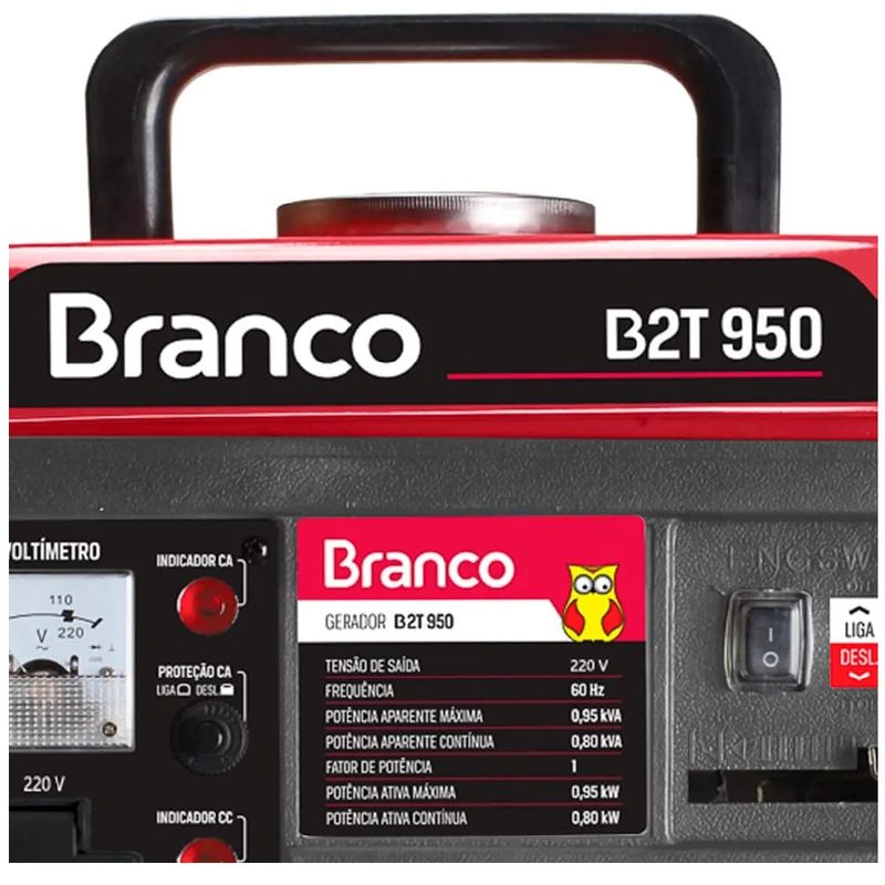 Gerador-a-Gasolina-Branco-B2T950T-Partida-Manual-0-95-kVA-63CC-220V