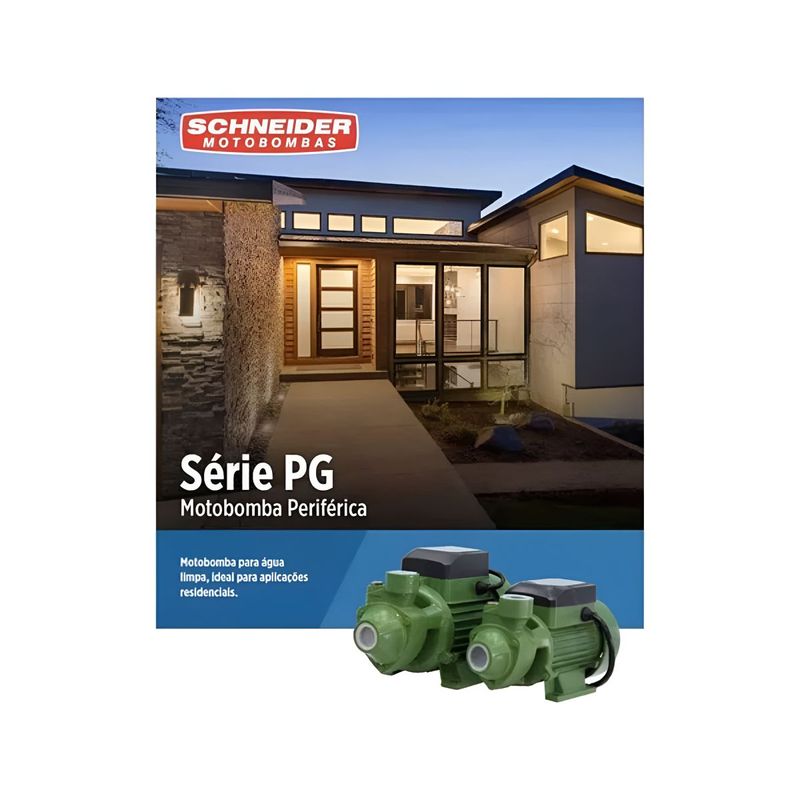 Motobomba Periferica Schneider PG-05 1 Polegada 1-2CV 220V