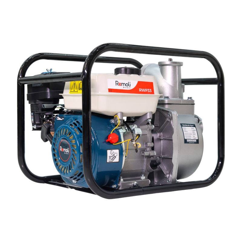 Motobomba Gasolina Autoescorvante 3-x3- Remoli RSP33 Vazao max 60 m--h