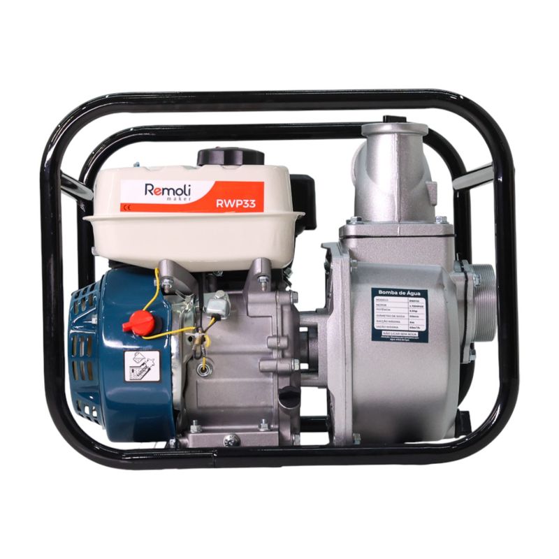Motobomba Gasolina Autoescorvante 3-x3- Remoli RSP33 Vazao max 60 m--h