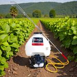 Pulverizador Costal Gasolina 2T 2-4cc 1HP 25 litros Lanca Dupla