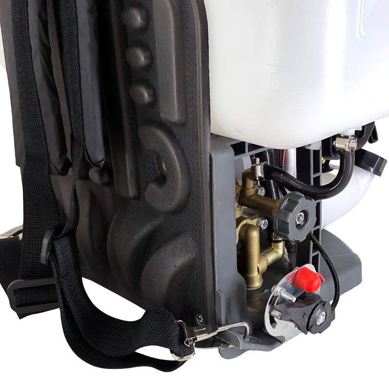 Pulverizador Costal Gasolina 2T 2-4cc 1HP 25 litros Lanca Dupla