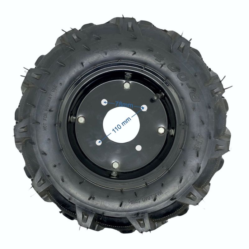 Roda com Pneu Motocultivador Remoli RT950G RT1350DE 4-00-8-